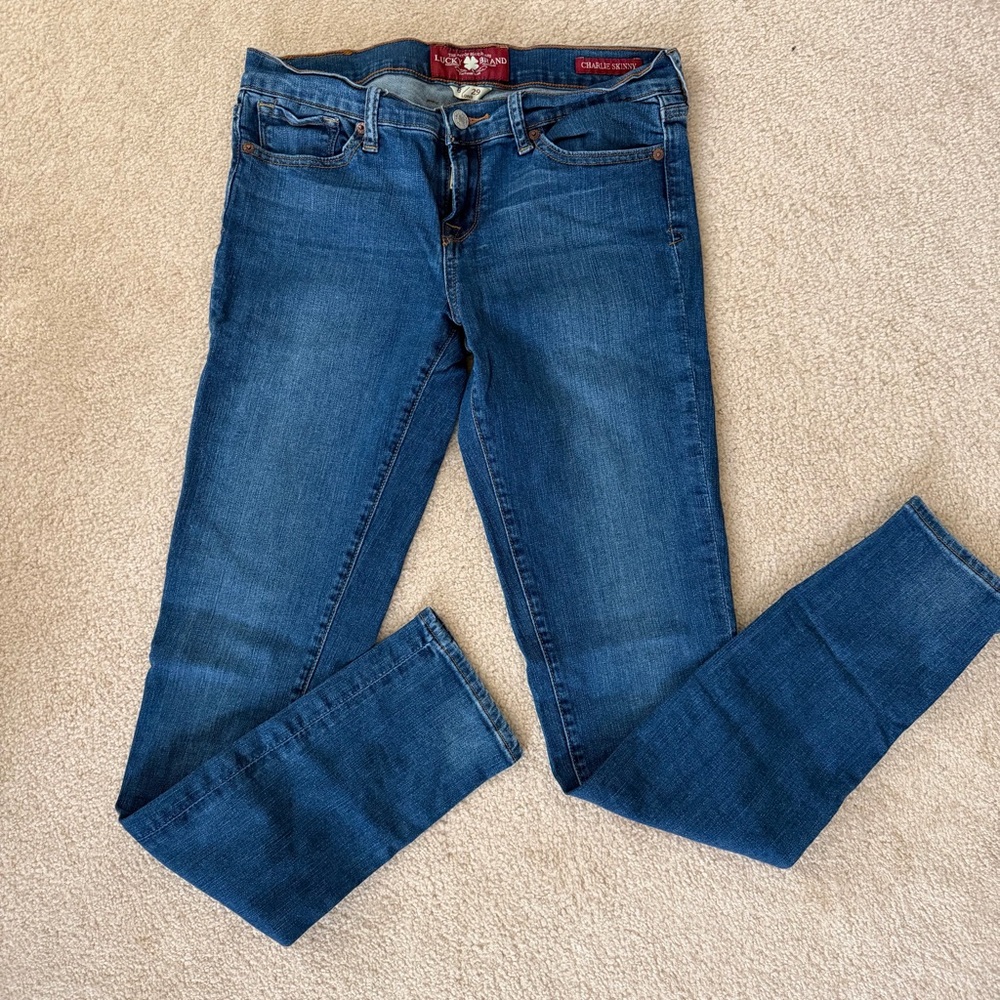 Lucky Brand Women's Dark Blue Skinny Jeans